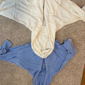 Stylish Cream and Blue Hoodies